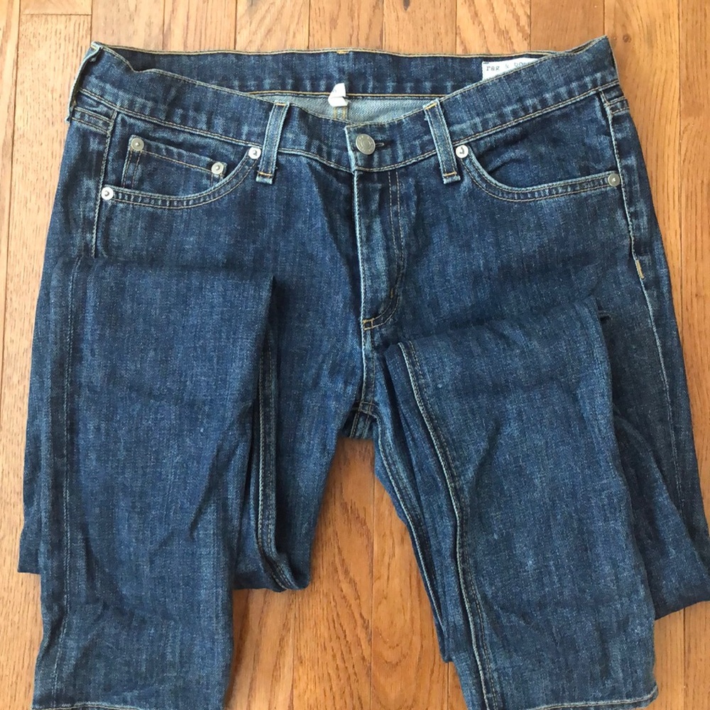 Rag and Bone mid rise skinny jeans